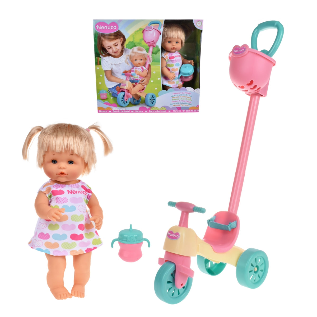 Muñeca Nenuco De 35 Cms Con Triciclo